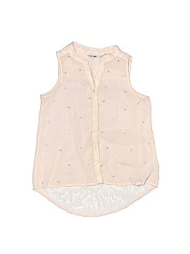 Scooter Brown Sleeveless Button-Down Shirt (view 1)