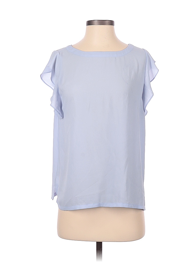 Ann Taylor LOFT 100% Polyester Blue Sleeveless Blouse Size S - photo 1