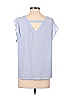 Ann Taylor LOFT 100% Polyester Blue Sleeveless Blouse Size S - photo 2