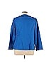 Roaman's 100% Polyester Solid Blue Jacket Size 16 - photo 2
