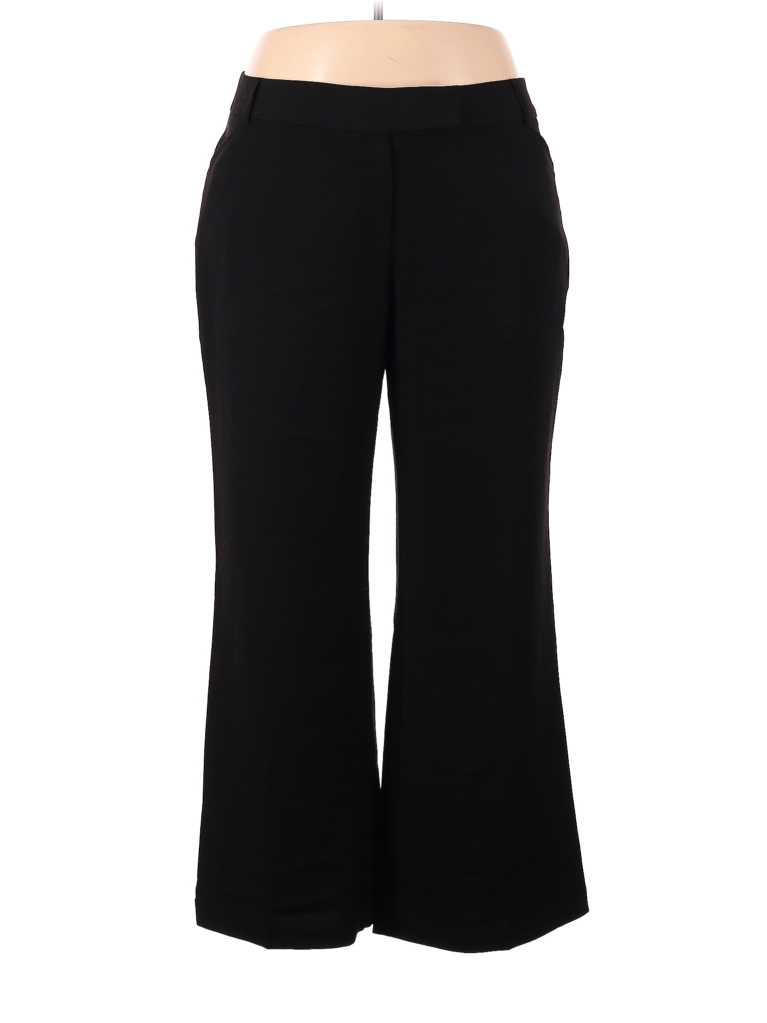 Ashley Stewart Solid Black Dress Pants Size 20 (Plus) - 69% off | thredUP