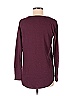 Chaser Color Block Solid Maroon Burgundy Pullover Sweater Size M - photo 2