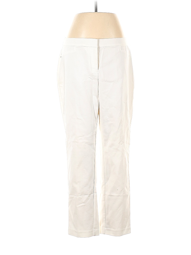 Rafaella Solid Colored Ivory Khakis Size 6 - 82% off | thredUP