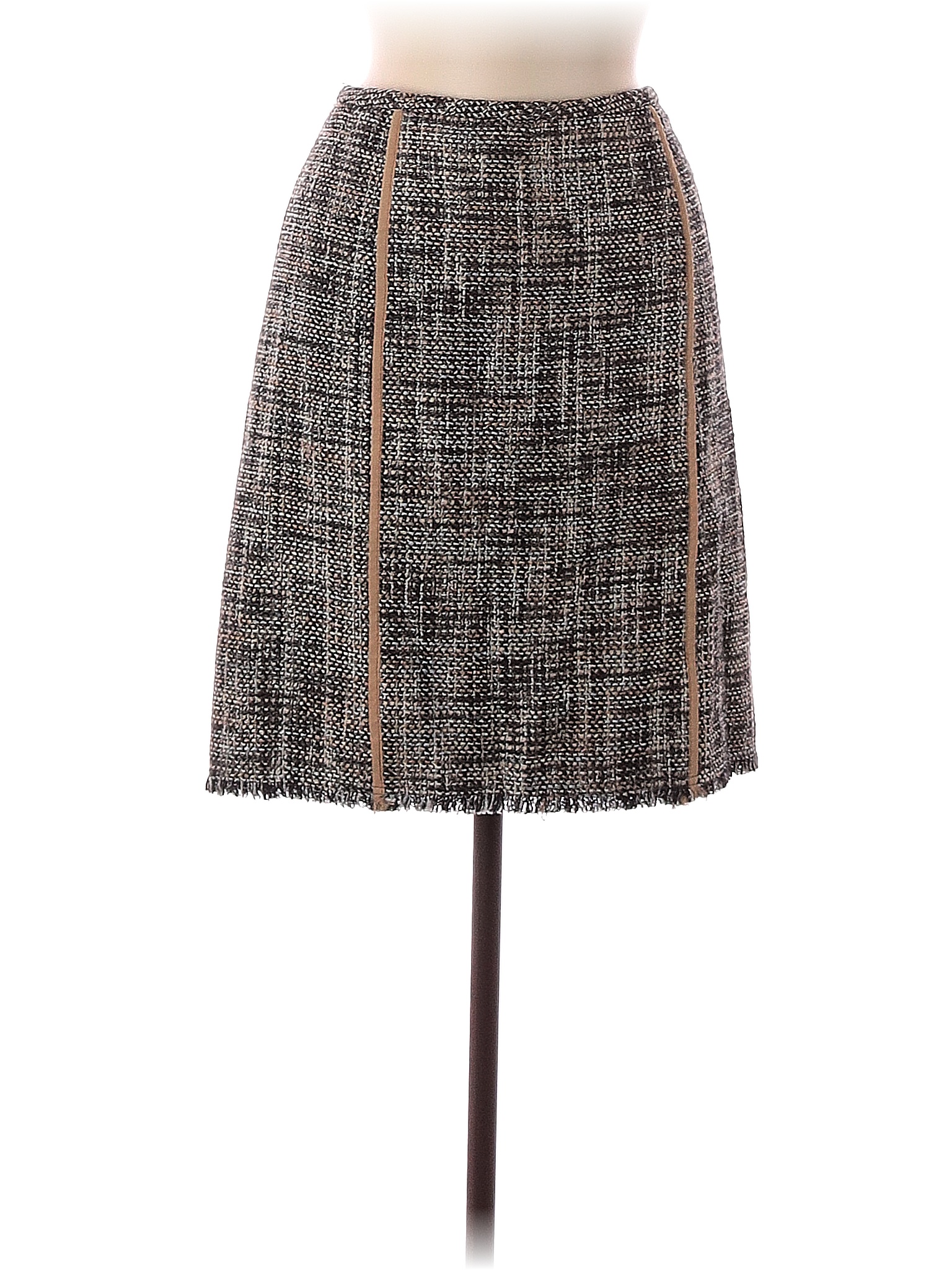 Ivanka Trump Plaid Tweed Tan Formal Skirt Size 6 - 79% off | thredUP