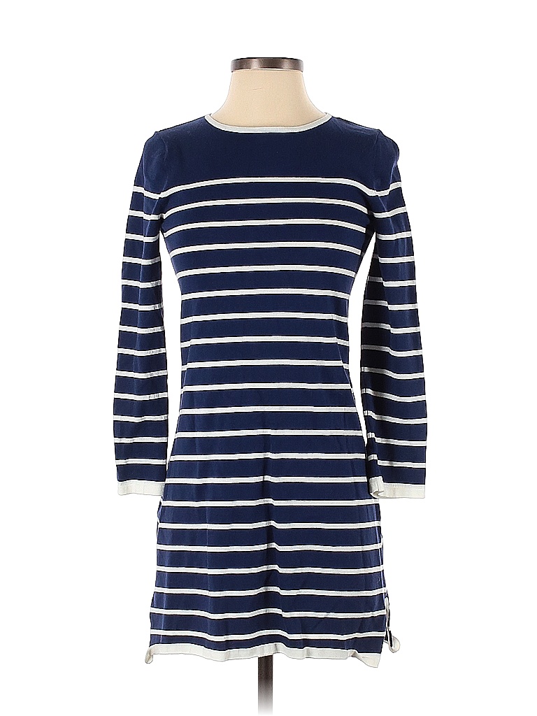 Sail to Sable Color Block Stripes Multi Color Blue Casual Dress Size XS - photo 1