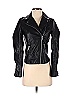 H&M Black Faux Leather Jacket Size 0 - photo 1