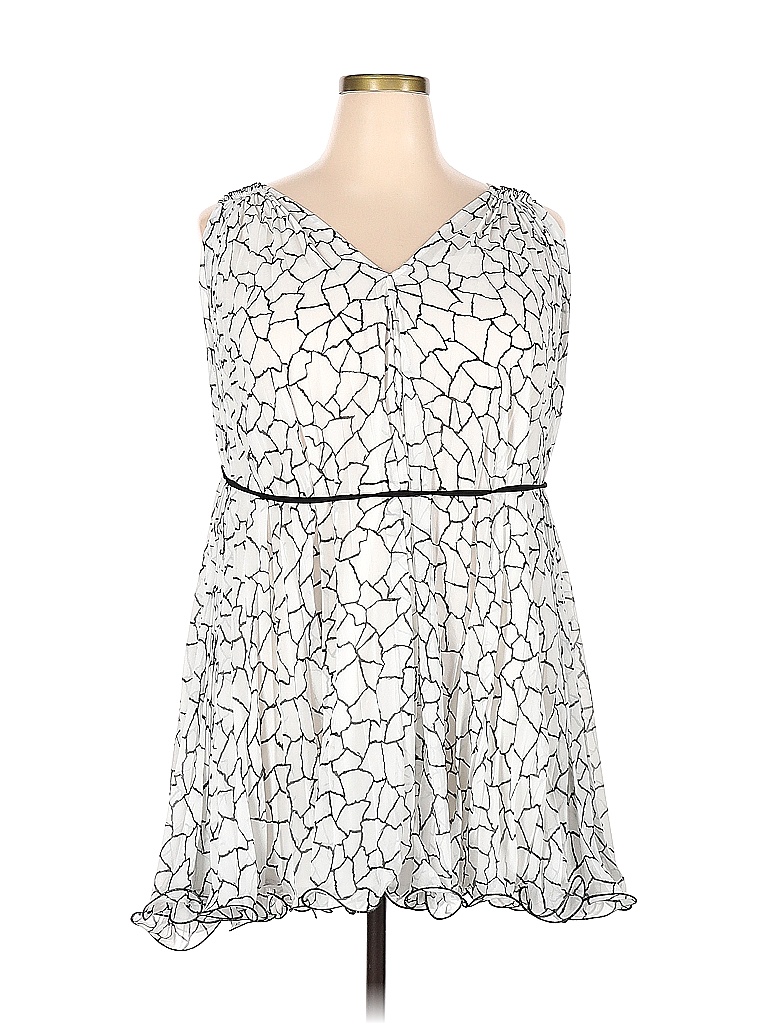 Alberto Makali 100% Polyester White Casual Dress Size L - photo 1