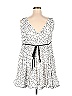 Alberto Makali 100% Polyester White Casual Dress Size L - photo 2