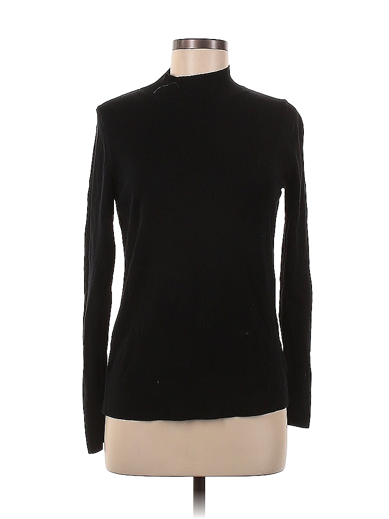 Old Navy Color Block Solid Black Turtleneck Sweater Size M 58 off