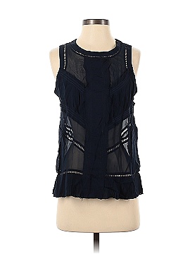 Intermix Sleeveless Silk Top (view 1)