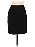 HUGO by HUGO BOSS Solid Black Wool Skirt Size 6 - photo 1