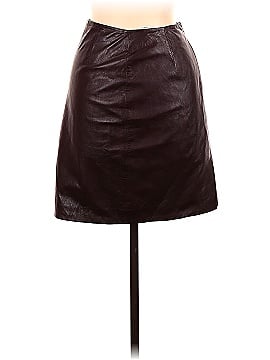 Richard Tyler Leather Skirt (view 2)