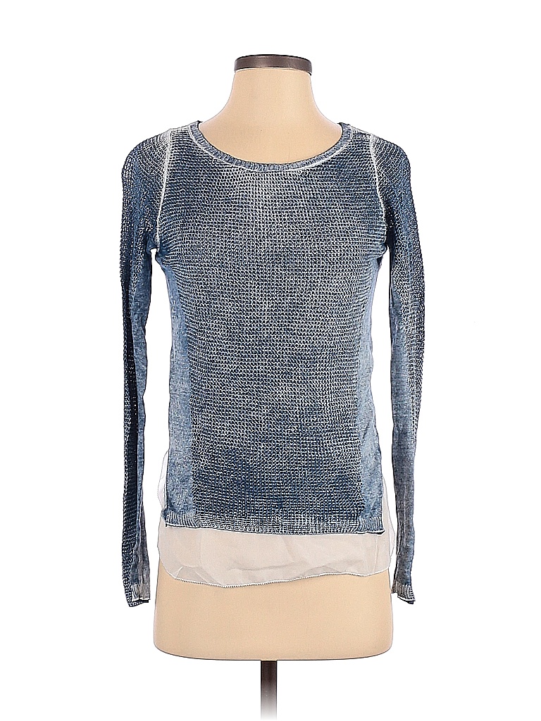 INC International Concepts Women's Colorblocked Sweater  Blue Size S