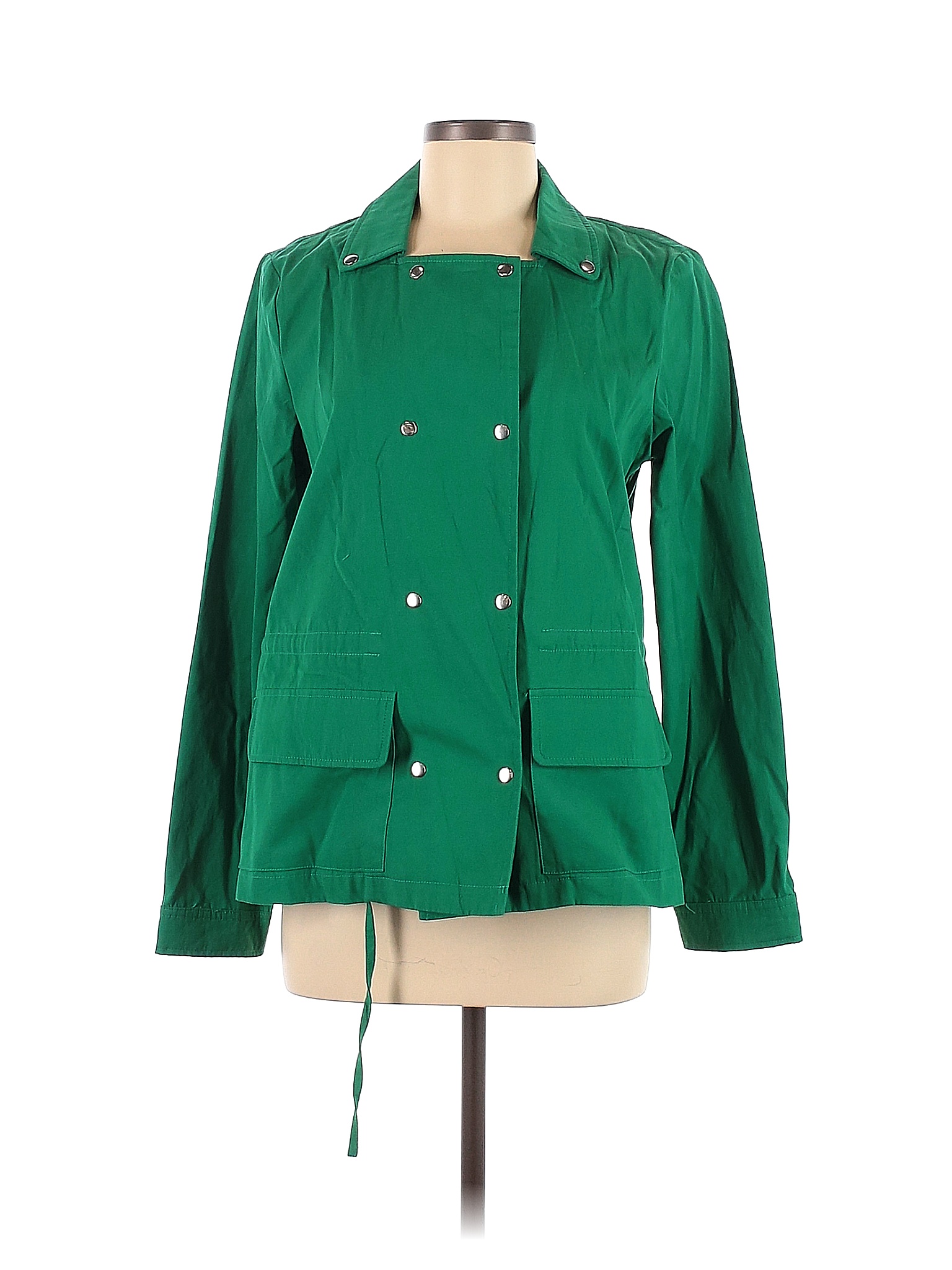 Market And Spruce Solid Colored Green Jacket Size M 68 Off Thredup