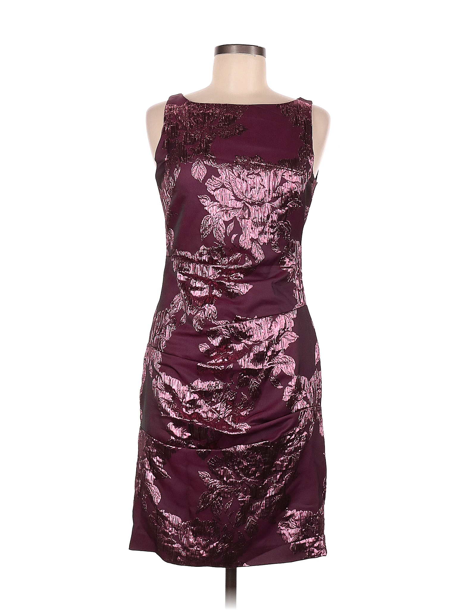 Aidan Mattox Colored Burgundy Cocktail Dress Size 6 - 80% off | thredUP