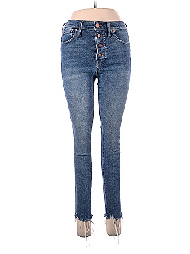 Madewell 10" High-Rise Skinny Jeans in Cordova Wash: Button-Front Edition (view 1)