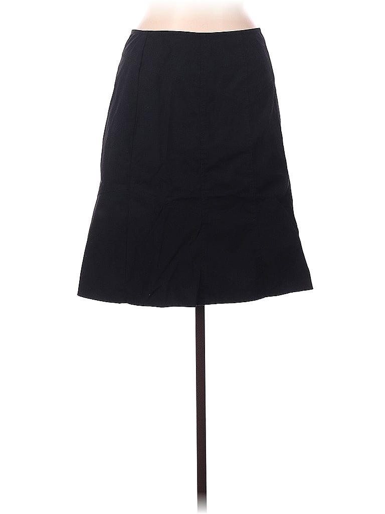 New York & Company Solid Black Casual Skirt Size 6 - photo 1