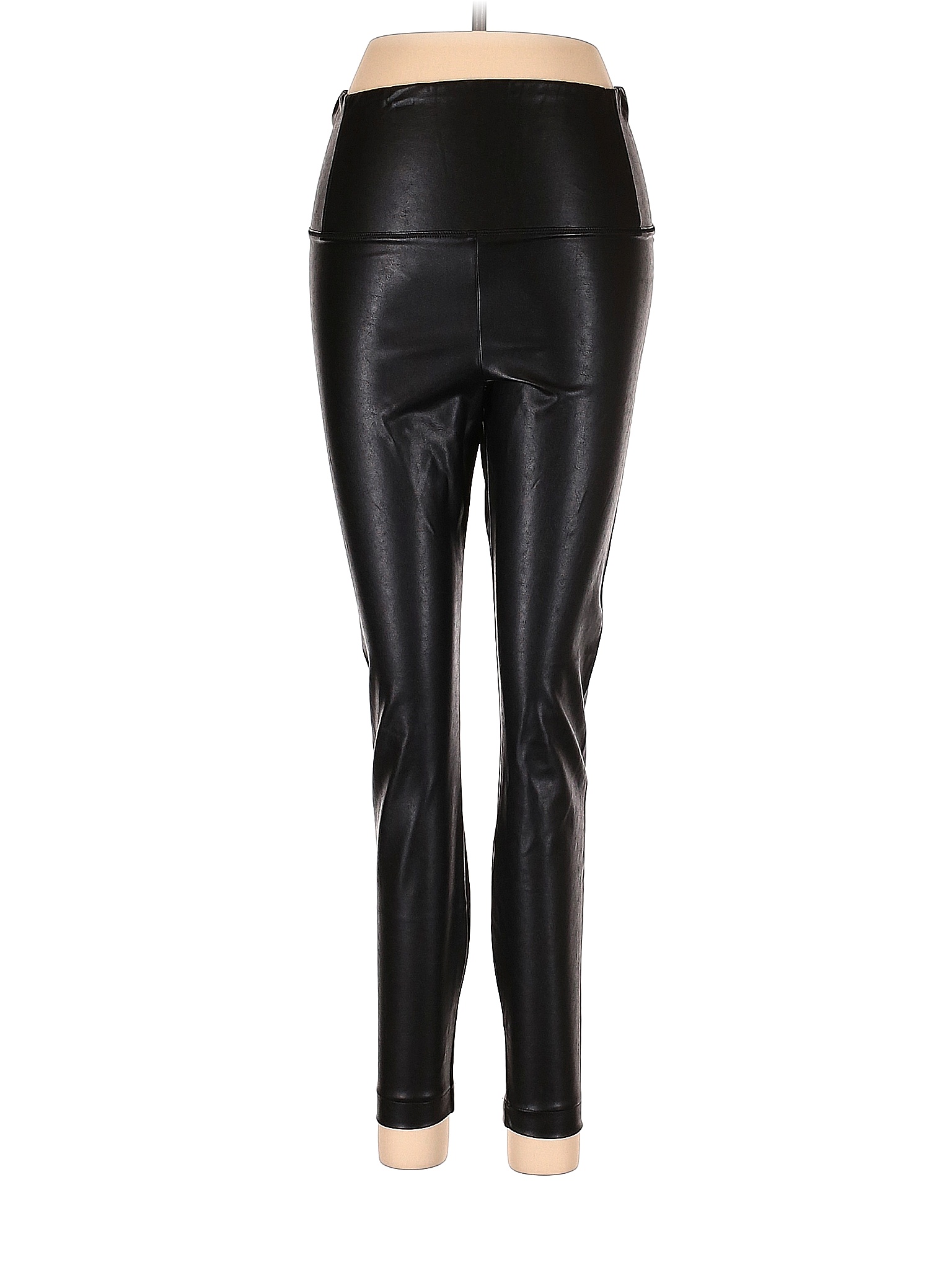 Wilfred Free 100 Polyurethane Solid Black Faux Leather Pants Size M 76 off thredUP