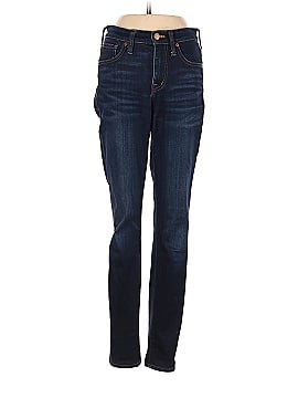 Madewell 9" Mid-Rise Skinny Jeans in Larkspur Wash: TENCEL&trade; Denim Edition (view 1)