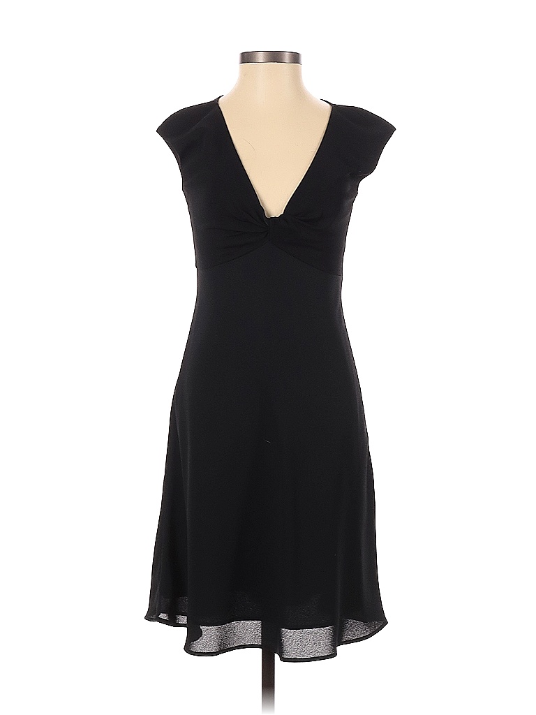 Casual Corner 100 Polyester Solid Black Cocktail Dress Size 2 71