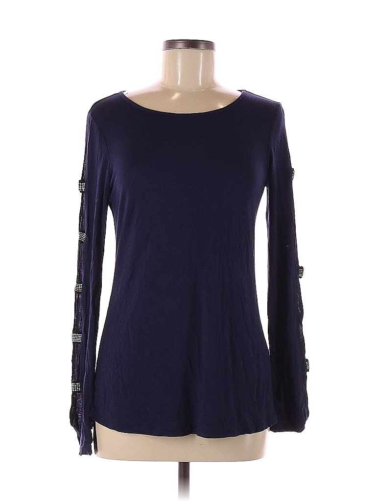 Cable & Gauge Solid Blue Long Sleeve Top Size M 62 off thredUP