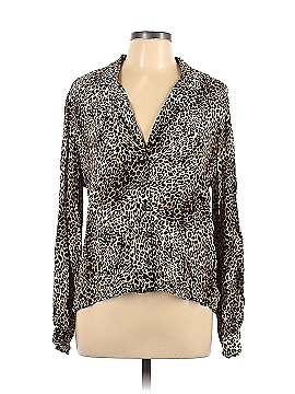 Topshop Long Sleeve Button-Down Shirt (view 1)