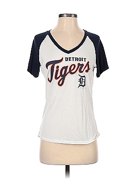 Campus Lifestyle Blue Striped Detroit Tigers Activewear T-Shirt