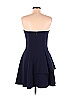 Black Halo Solid Blue Casual Dress Size 6 - photo 2
