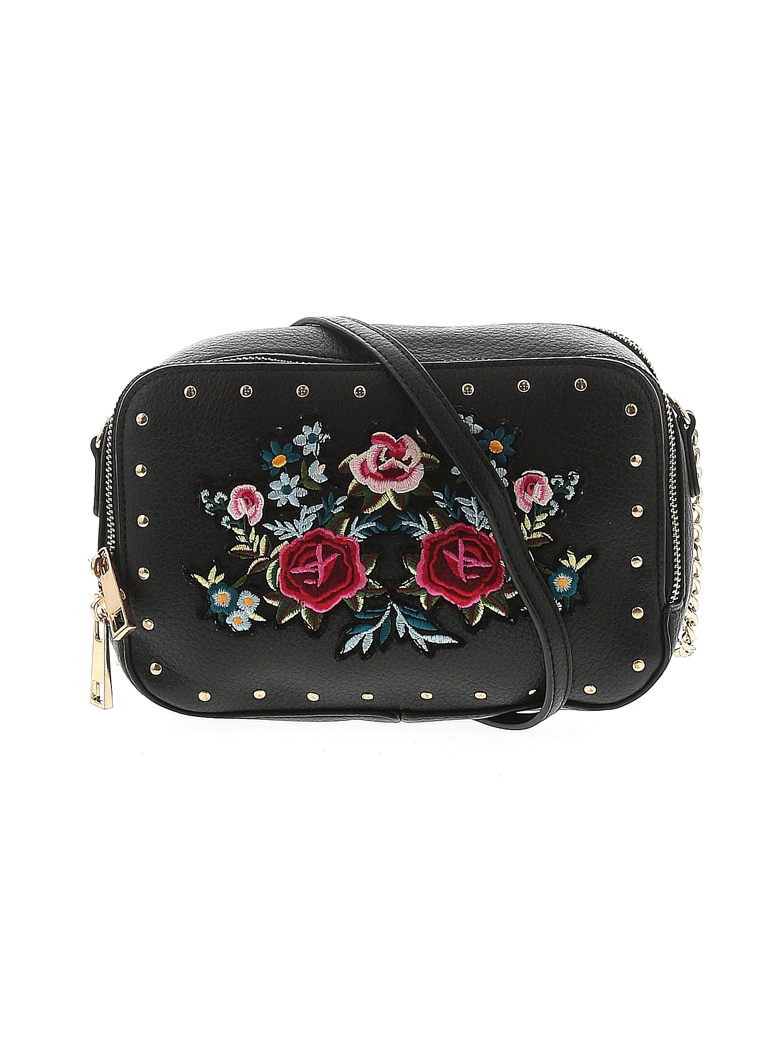 Aldo Floral Black Crossbody Bag One Size 62 off thredUP