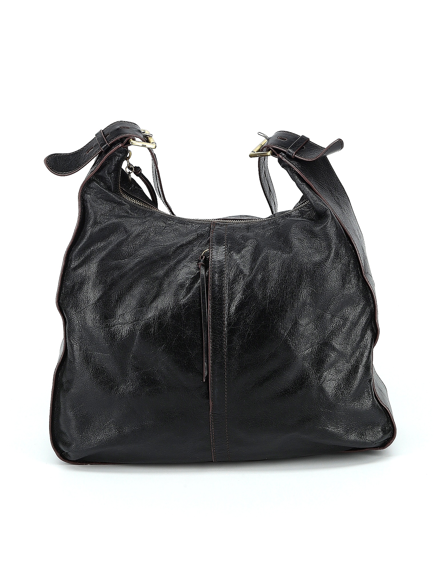 Hobo International 100% Leather Solid Black Leather Shoulder Bag One ...