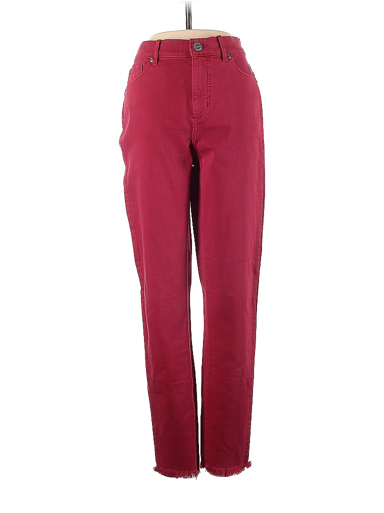 Ann Taylor LOFT Solid Colored Red Jeans 26 Waist - 88% off | thredUP
