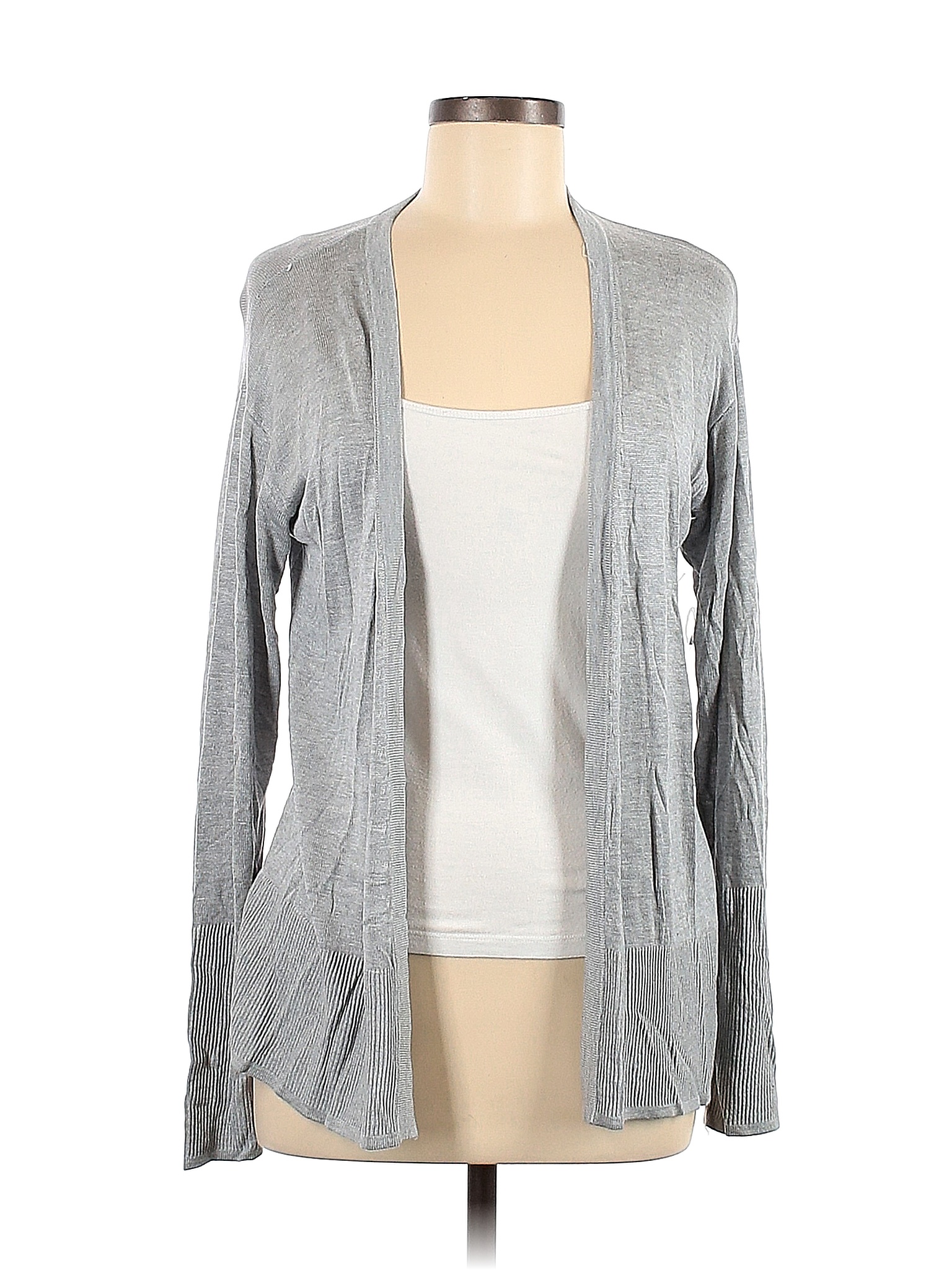 Rayon Cardigan Worthington 100% Rayon Color Block Solid Gray Cardigan Size M - 57% off ...