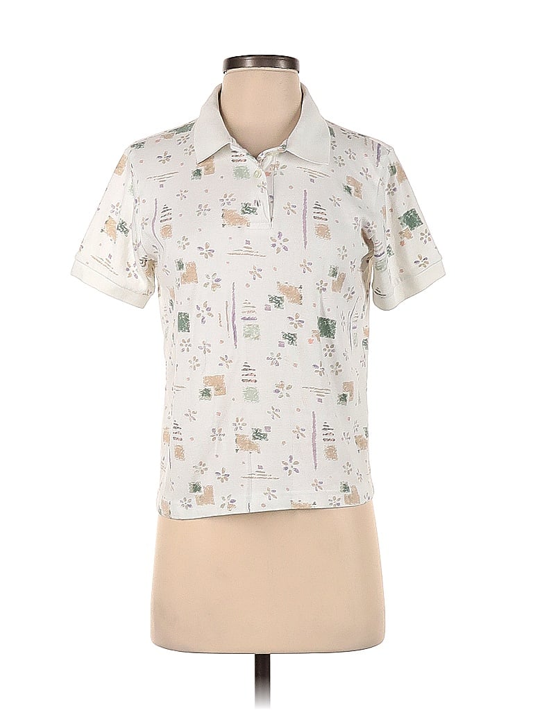 Pre-owned Assorted Brands Short Sleeve Polo Shirt In White