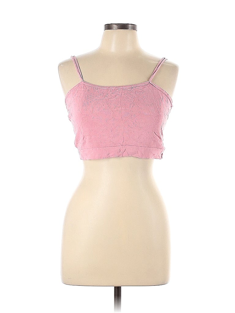 Pre-owned Shein Tank Top Pink Strapless Neckline Tops