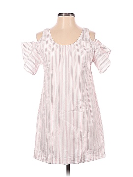 Madewell Rose Stripe Cold-Shoulder Dress (view 1)