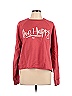 Natural Life Graphic Solid Red Pink Sweatshirt Size L - photo 1
