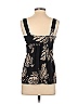 Shoshanna 100% Silk Floral Black Sleeveless Blouse Size 2 - photo 2
