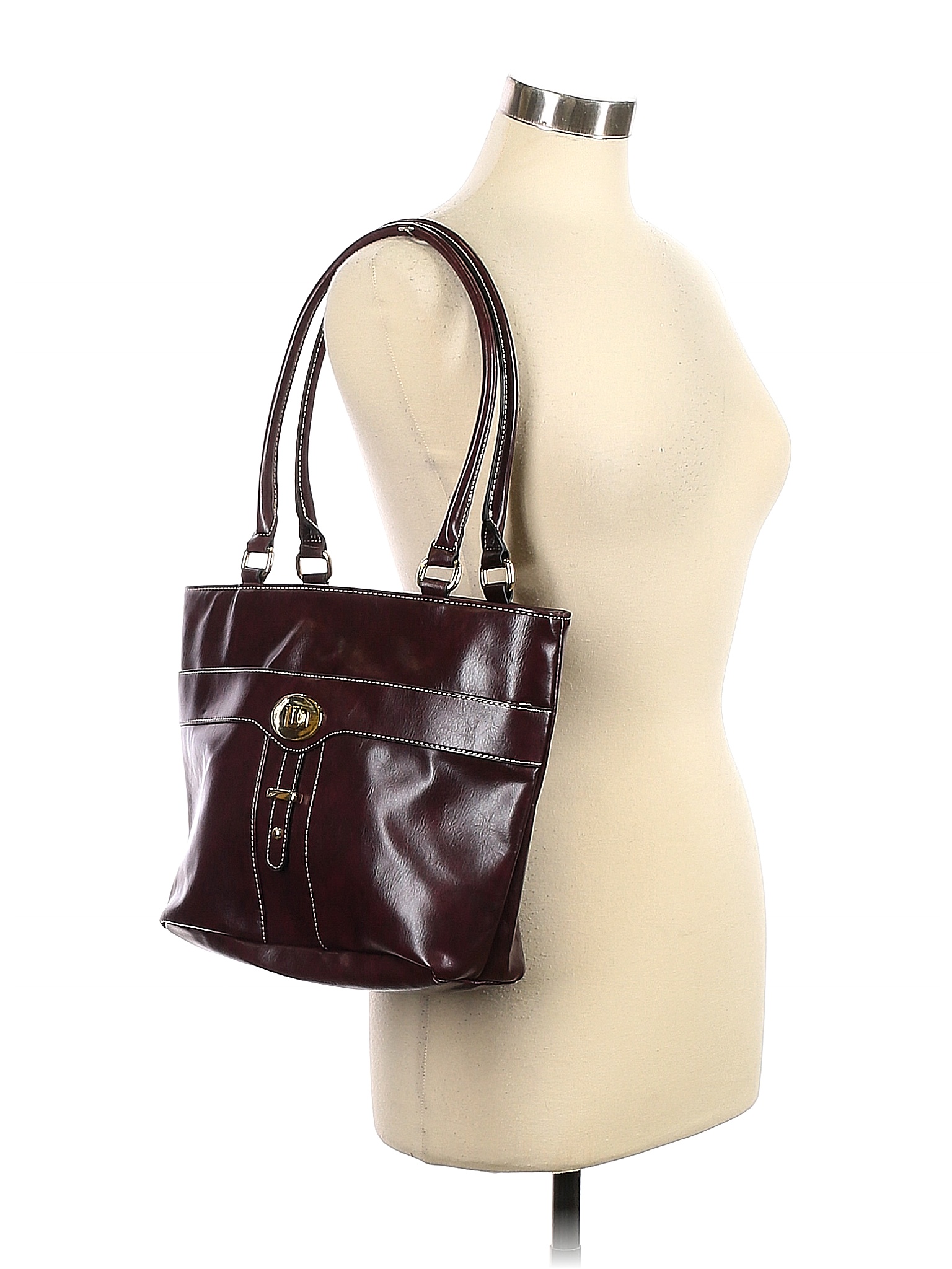 Giani Bernini Solid Colored Burgundy Shoulder Bag One Size - 77% off