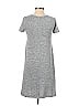 Gap Solid Gray Casual Dress Size XS - photo 2