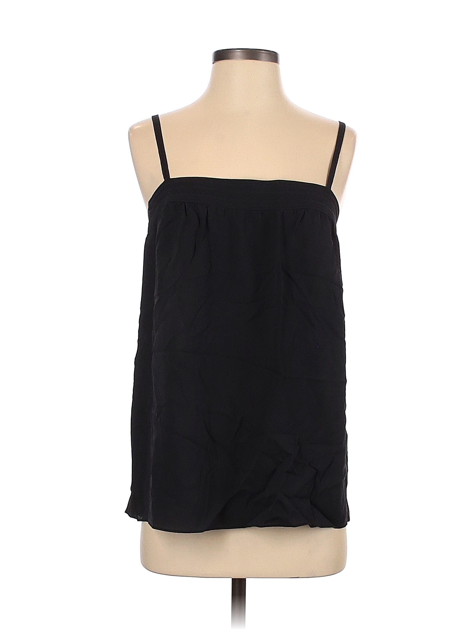 Vince. 100% Silk Solid Black Sleeveless Silk Top Size S - 81% off | thredUP