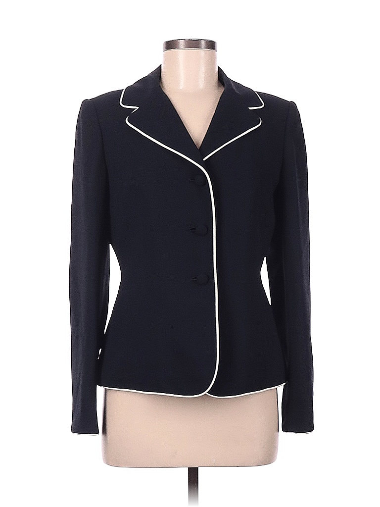 Casual Corner Solid Blue Black Blazer Size 6 72 off thredUP
