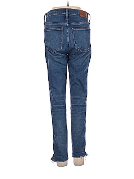 Madewell 9" Mid-Rise Skinny Jeans in Paloma Wash: Raw-Hem Edition (view 2)