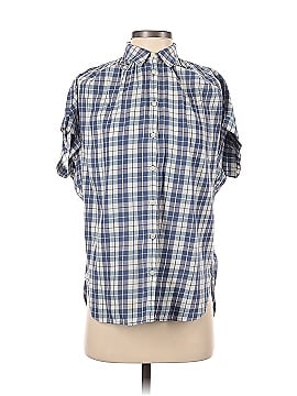 Madewell Central Open-Back Shirt in Linus Plaid (view 1)