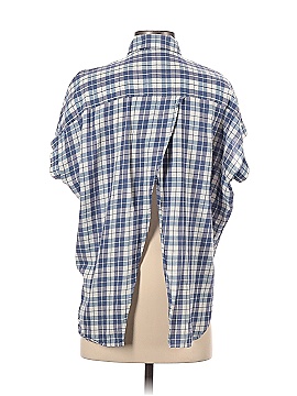 Madewell Central Open-Back Shirt in Linus Plaid (view 2)
