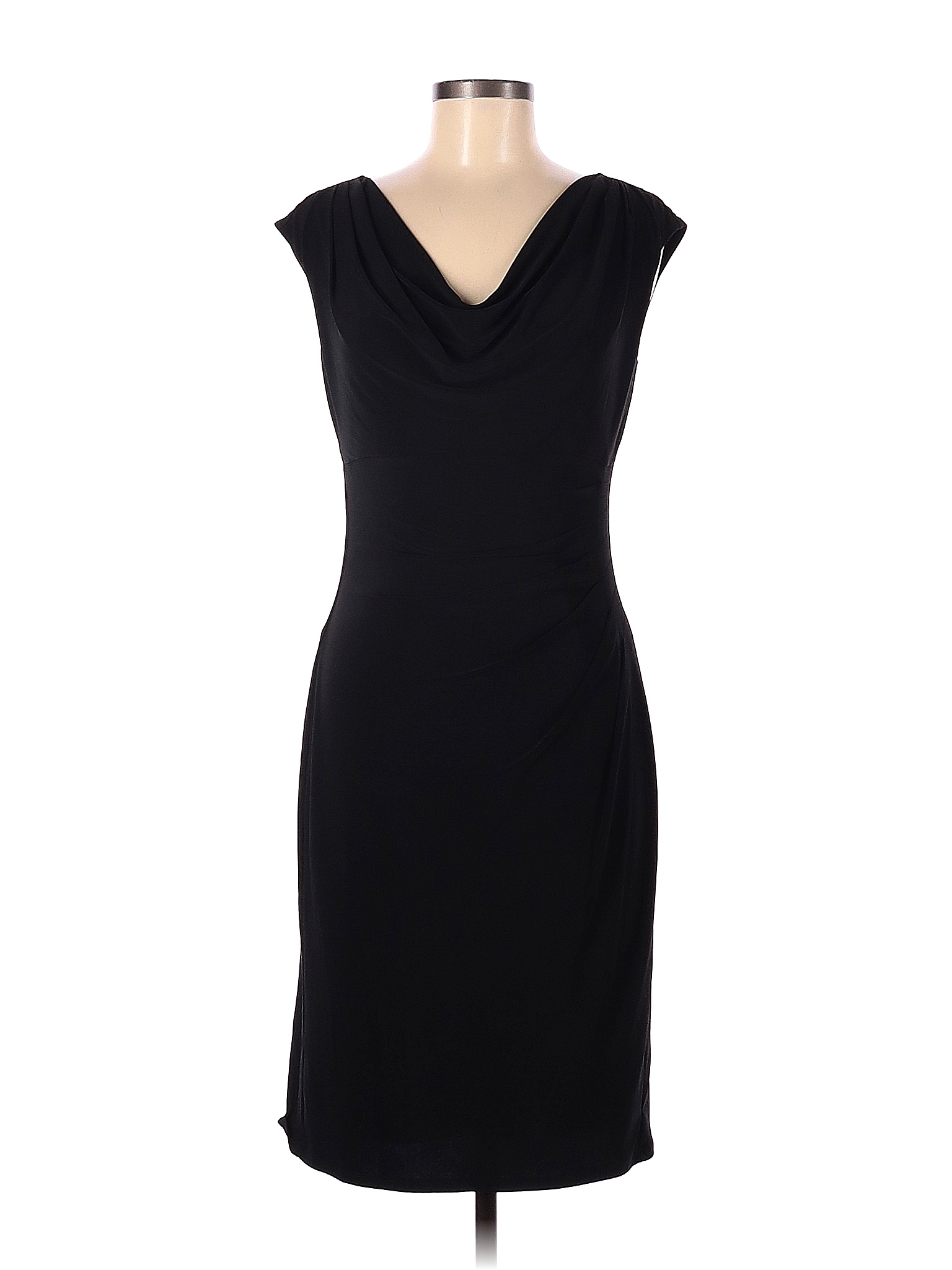 Lauren by Ralph Lauren Solid Black Cocktail Dress Size 6 - 74% off ...