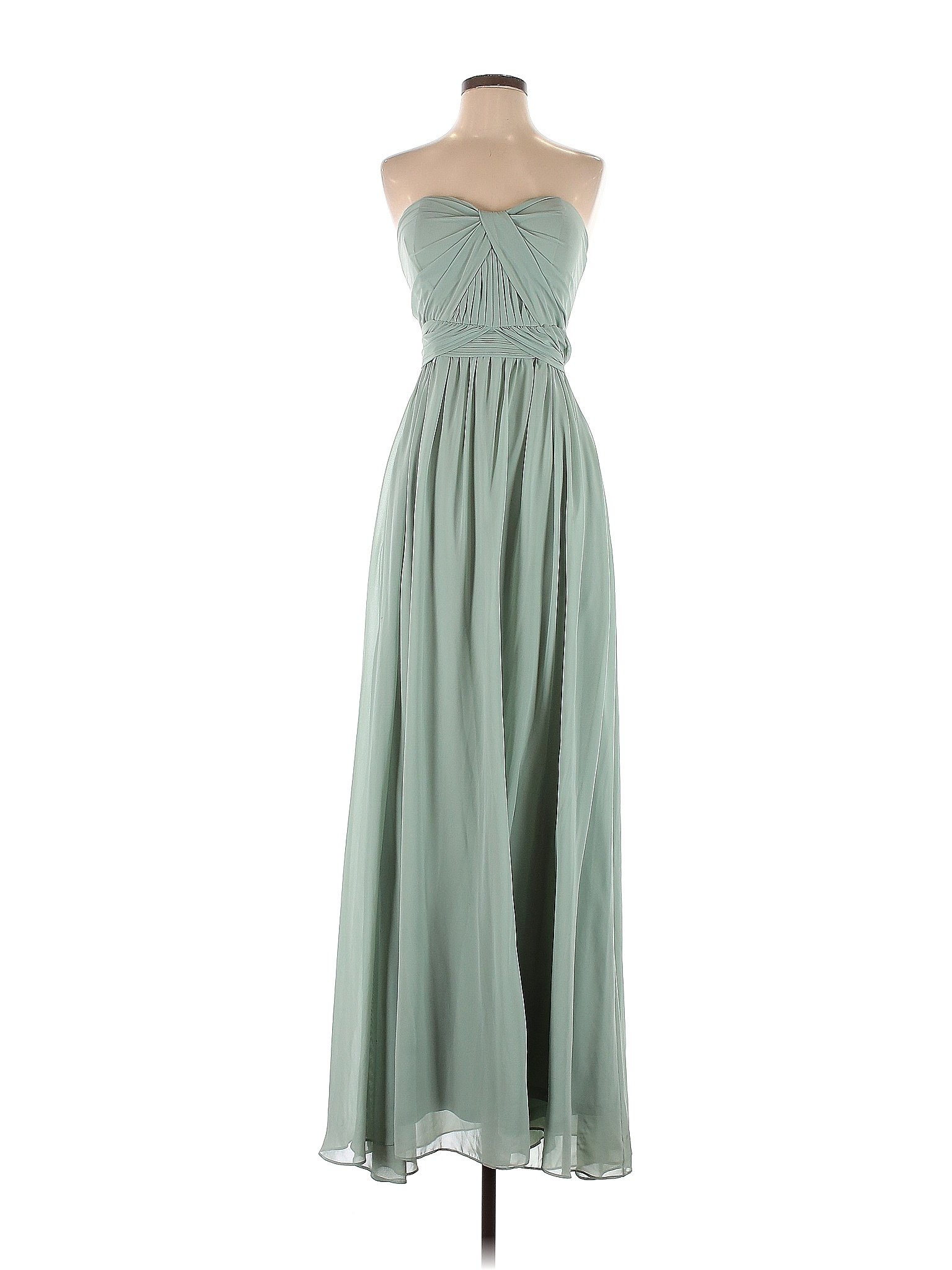 Birdy Grey 100 Polyester Solid Colored Green Cocktail Dress Size M