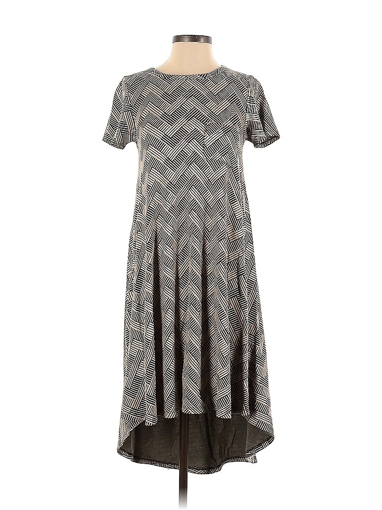 Pre-owned Lularoe Casual Dress In Gray