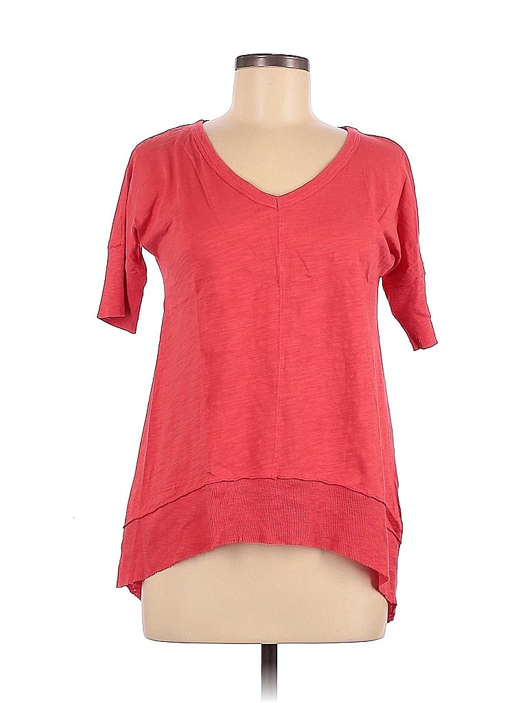 Mod-O-Doc 100% Cotton Red Orange Short Sleeve Top Size XS - photo 1