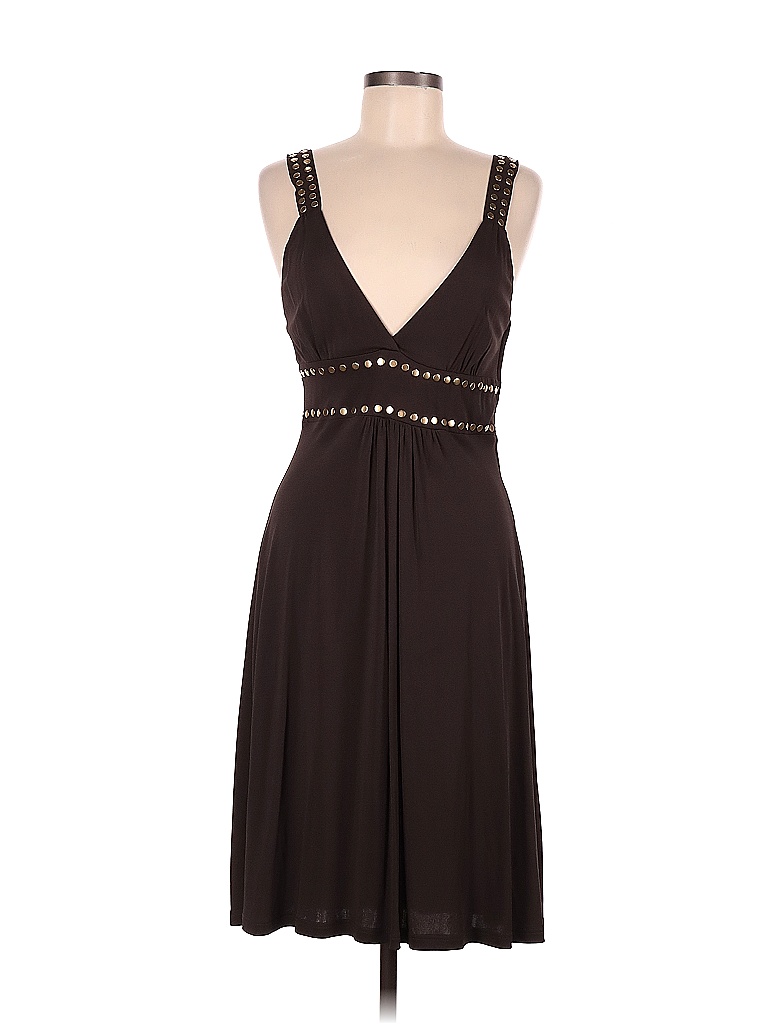 Michael Kors 100% Rayon Solid Brown Cocktail Dress Size 8 - 83% off ...