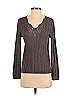 St. John Sport Color Block Solid Brown Wool Pullover Sweater Size S - photo 1